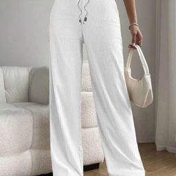Povaxpo High-Rise Loose Fit Trousers-picture-2