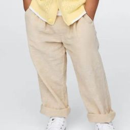 GAP Boys Beige Blended Solid Pants-image-41