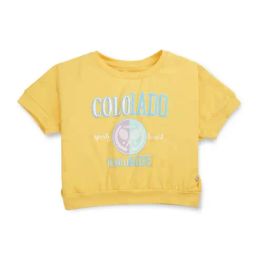 Gini & Jony Kids Yellow Printed Top-image-48