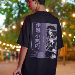 Broke Memers Men Graphic Printed Round Neck Cotton Oversized T-shirt-image-54