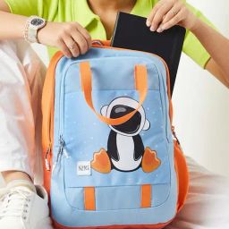 Wiki Back to School Champ 3 Blue Polyester Printed Backpack - 18 Ltrs-image-19
