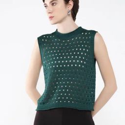 showoffff SHOWOFF Dark Green Self Design Top-picture-16