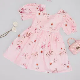 Pantaloons Junior Girls Pink Dress-picture-31