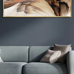 Myntra Elegant Homes Brown & Black 1 Piece Canvas Other Wall Paintings-image-53