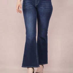 Crimsoune Club Blue Cotton Mid Rise Bootcut Jeans-image-103