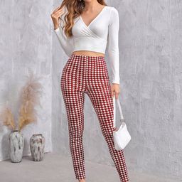 DTR FASHION Geometric Printed Regular Fit High-Rise Flat-Front Trouser-picture-6