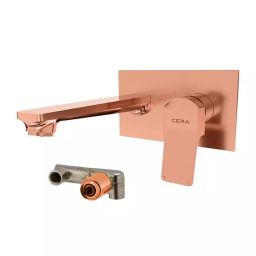 CERA Sylvina Basin Mixer Single Lever Exposed & Concealed Part PVD Finish Rose Gold, F1021474RG + F4065103RG-image-72