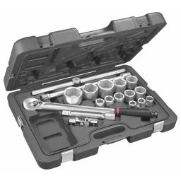 FACOM 19.05 mm (3/4 Inch) Standard Socket Set 6 Point, KL.500PB (Set of 17 Pcs)-11