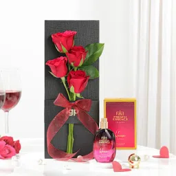Red Roses And Bloom Perfume Charm Combo-image-46