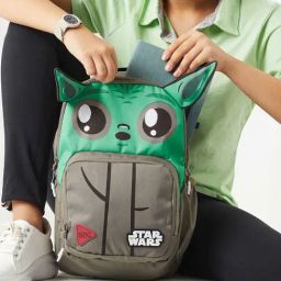 Wiki Back to School Champ 1 Beige & Green Polyester Printed Backpack - 11 Ltrs-8