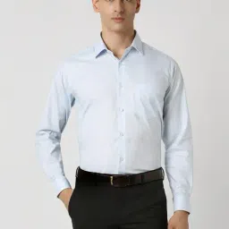 Van Heusen Blue Cotton Regular Fit Shirt-picture-36