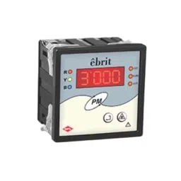 HPL Digital Panel Meter Single Line LED Display Single Phase Flush Mounted 96x96 sq. mm, Ebrit 101-18