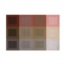 HOKIPO Set Of 6 Multicoloured Geometric Reversible Table Placemats image 2