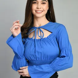 DressBerry Women Cinched Waist Crop Top-picture-21