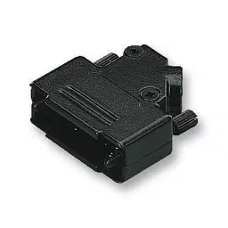 MH CONNECTORS BACkshell, D, BlACk, 45Dg, 15Way, MHD45ZK-15-BK-K-49