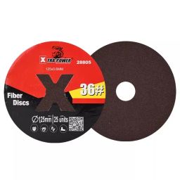 Xtra Power 5inch/125mm Aluminium Oxide #36 Grit Fiber Disc (Pack of 50)-image-21
