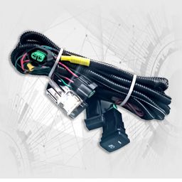 Auto Pearl Foglight Harness LED Indicator Harness Wiring Socket Switch Kit 12V/40A Relay for All Car image 5