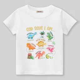 INCLUD Boys Graphic Printed Round Neck Short Sleeves Regular Fit Casual T-Shirt-image-93