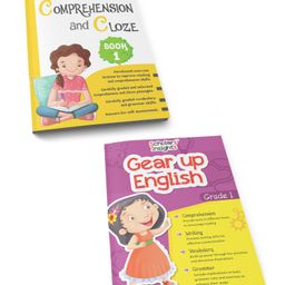 Combo Set of Comprehension & Composition English Grammar  Workbooks Grade 1| Set of 2-27