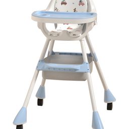 Multifunctional 3-in-1 High Chair With High Chair Normal Chair & Short Chair Convertibility - Blue-17