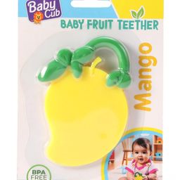 Ratnas Mango Shaped Silicone Teether - Yellow-21