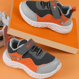 Jazzy Juniors KIds Play Text Designed Velcro Closure Sneakers - Grey-picture-42