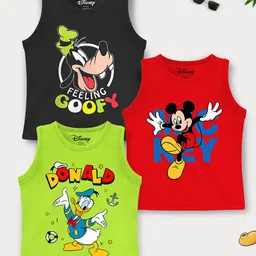 YK Disney Boys 3 Printed Applique T-shirt-41