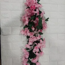 Nutts Pink 2 Pieces Hanging Bougainvillea Vine Artificial Flower-37