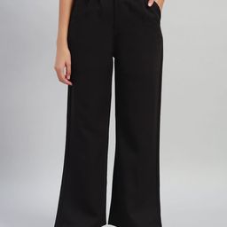 Chemistry Women Smart Straight Fit High-Rise Lint Free Pleated Korean Trousers-image-24