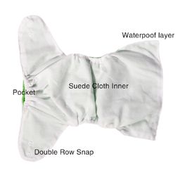 The Cheeky Kidzz Fashionable 2 Pocket Button Style Baby Autumn Winter Special Quick-Dry Adjustable Reusable Cloth Diapers With 2 Bamboo Microfiber Insert Diaper Pads. image 5