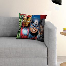 Marvel Multicoloured Set of Single Cartoon Character Printed 40x40 cm Square Cushion Cover-26