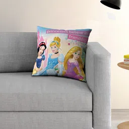 Disney Disney Princess Multicolour Single Cartoon Printed 40x40 cm Square Cushion Cover-22