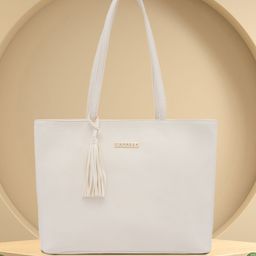 DressBerry X CAPRESE Scotty Off White Structured Tote Bag -Small-14