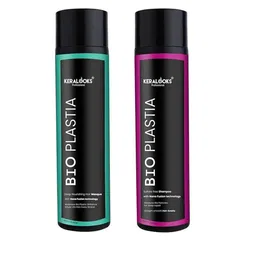 Keralooks professional Bioplastia Sulfate-Free Hair Shampoo & Masque - 300 ml Each-54
