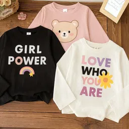 damn gud dg kiddify Kids Pack Of 3 Printed Long Sleeves T-shirts-picture-29