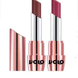 VOLO Set Of 2 Creme Matte Lipstick - 3.5 g Each - Coffee 634 & Rose Pink 638-27