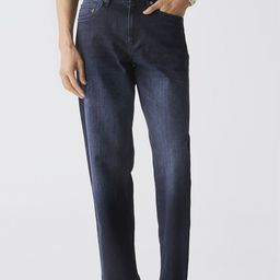 Andamen Men Casual Twill Woven Special Wash Effect Straight Fit Stretchable Jeans-image-39