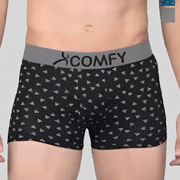 AMUL COMFY Men Pack Of 3 Printed Breathable Trunks ACM101BTRNK-PB-GY-BK-105-PO3-5