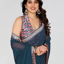 Civamee Poly Georgette Saree-picture-14
