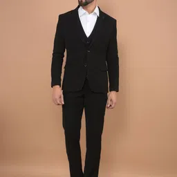 Canary London Men Slim-Fit Single-Breasted Three-Piece Suit-picture-41