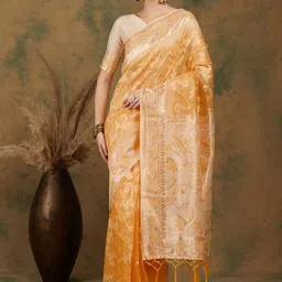 DIVASTRI Woven Design Zari Designer Banarasi Saree-image-99