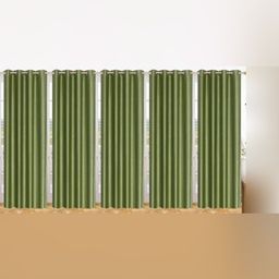 BELLA TRUE Green 5 Pieces Door Curtains-32