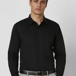 V Dot Men Slim Fit Spread Collar Floral Printed Cotton Formal Shirt-image-57