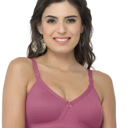 College Girl Pack of 2 Solid Full Coverage Lightly Padded Non-Wired Minimizer Bra image 2