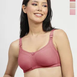 SHYAM SONS FLAIR Pack Of 3 Full Coverage Solid Bra-picture-14