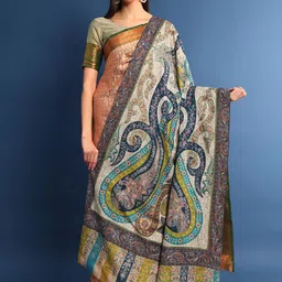 Pashmoda Women Ethnic Motifs Embroidered Shawl-picture-43