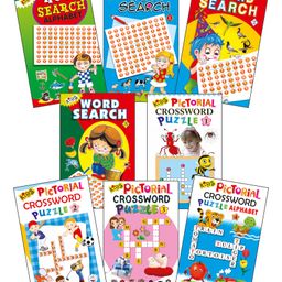 Set of 8 Word Search And Cross Words Book - English-5