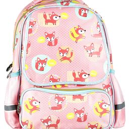 SMJM Fox Printed School Bag Light Pink - 18 Inches-image-29