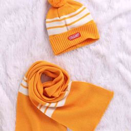 Babyhug Woollen Cap With Muffler Yellow - Diameter 11.5 cm-image-81