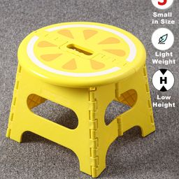 Folding Stool Lemon Design - Yellow-20